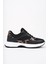 Melody Kadın Kalın Taban Günlük Leopar Desenli Bağcıklı Sneaker Spor Ayakkabı 1