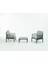 Garda Sofa Set 1+1+Sehpa Gri Minderli 1