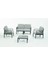 Garda Sofa Set 2+1+1+Sehpa Gri Minderli 1