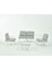Garda Sofa Set 2+1+1+Sehpa Gri Minderli 1