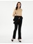 Kadın Siyah Flare Fit Kumaş Pantolon 50290397-Vr046 3