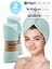 2 Adet Mikrofiber Saç Havlusu Lastikli Plaj Deniz Havuz Bonesi Banyo Saç Kurutma Baş Havlusu Turkuaz 1