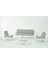 Garda Sofa Set 3+1+1+Sehpa Gri Minderli 1