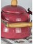 Alev Vintage Demlik Ahşap Saplı Emaye Kettle 2,5lt Kırmızı 2
