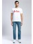 Londonlogo Erkek O Yaka T-Shirt Beyaz-K 1