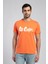Londonlogo Erkek O Yaka T-Shirt Oranj 2