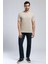 Conroy Erkek O Yaka T-Shirt Bej 1