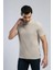 Conroy Erkek O Yaka T-Shirt Bej 2