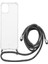 - İPHONE13 - 6.1inç Ipli Çapraz Askılı Kılıf (Şeffaf) 1