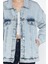 Kadın Oversize Jean Kot Ceket 4