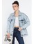 Kadın Oversize Jean Kot Ceket 1