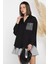 Taş Işlemeli Oversize Kadın Gömlek 3