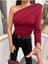 Kadın Vatkalı Sandy Tek Omuz Body Bluz 4
