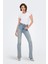 Onlmila Streç Pamuklu Yüksek Bel Ispanyol Paça Flare Jeans Bayan Kot Pantolon 15313328 2