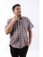 Kısa Kol Ekose Pamuklu Erkek Gömlek KK-8056-TSS 5