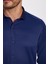 Modern Slim Fit Dar Kesim Düz Erkek Gömlek 3