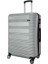 3'lü Valiz Seti ABS Valiz 4x2 Teker Gri 1451 10