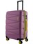 Orta Ve Kabin Boy 2'li Valiz Seti 4x2 Teker Pembe 1164 2
