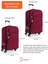 Orta ve Kabin Boy Valiz Seti 4 Teker Kumaş Valiz Bordo 1081 3
