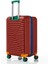 Orta Boy %100 Polikarbon Valiz 4x2 Teker Bordo 1088 8