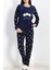Uzun Kalın Polar Peluş Pijama Takımı 3