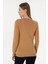 Kadın Camel Melanj Kazak /Triko 50293542-VR122 5