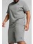 Ess Logo Shorts 10" Gri Erkek Şort 1