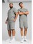 Ess Logo Shorts 10" Gri Erkek Şort 3