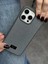 Apple iPhone 15 Pro Uyumlu Elmas Pırlanta Taşlı Gri Kılıf 1