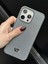 Apple iPhone 15 Pro Uyumlu Elmas Pırlanta Taşlı Gri Kılıf 3