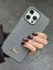 Apple iPhone 15 Pro Uyumlu Elmas Pırlanta Taşlı Gri Kılıf 5