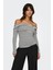 Onlglamour L/s Off Should Siyah Kadın Uzun Kol T-Shirt 1
