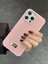 iPhone 15 Pro Max Uyumlu Elmas Pırlanta Taşlı Pembe Kılıf 1