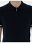 Erkek Lacivert Slim Fit Fermuarlı Polo Yaka Triko Tişört 50303473-VR033 6