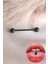 %100 316 L Cerrahi Çelik Dil Piercingi -Bar Uzunluğu 16mm- 1 Adet 1