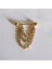 %100 Cerrahi Çelik Gold Üç Zincirli Nipple Piercing 14 Mm( 1 Adet) 3