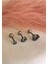 Cerrahi Çelik Renkli Tek Taş Piercing Set (Taş Çapı 3mm 4mm ve 6 Mm) , Bar Uzunluğu 6mm) - 3 Adet 2