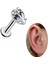 %100 316 L Cerrahi Çelik Watherdrop/damla Tragus/dudak Piercing/kulak Piercing -Taş Çapı 3 Mm-1 Adet 1