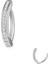 %100 316 L Cerrahi Çelik Zirkon Taşlı Curved Clicker Belly Piercing /göbek Piercingi - 1 Adet 5