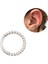 Burgulu Cerrahi Çelik Halka Piercing- Helix Piercing/Halka Çapı 8mm-1 Adet 1