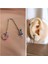 %100 316 L Cerrahi Çelik Zincirli Çiftli Pircing-1 Adet 1