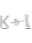 Zirkon Taşlı K Harf Küpe 1