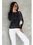 Fitilli Transparan Triko Bluz Standart Beden 113 5