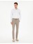 Erkek Vizon Slim Fit Esnek Jogger Kanvas Pantolon 50305839-VR052 3