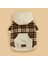 Kedi Köpek İçin Kareli Kayısı Rengi Kapüşonlu Sweatshirt 1