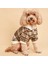 Kedi Köpek İçin Kareli Kayısı Rengi Kapüşonlu Sweatshirt 2