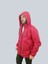 Erkek Kapüşonlu File Detaylı Kırmızı Yağmurluk 4