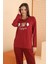 Nbb Bordo Keep Hope Alive Pijama Takımı 3