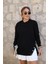 Chamakh Kadın Yanı Çıt Çıt Detaylı 3 Iplik Sweatshirt 1