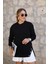 Chamakh Kadın Yanı Çıt Çıt Detaylı 3 Iplik Sweatshirt 2